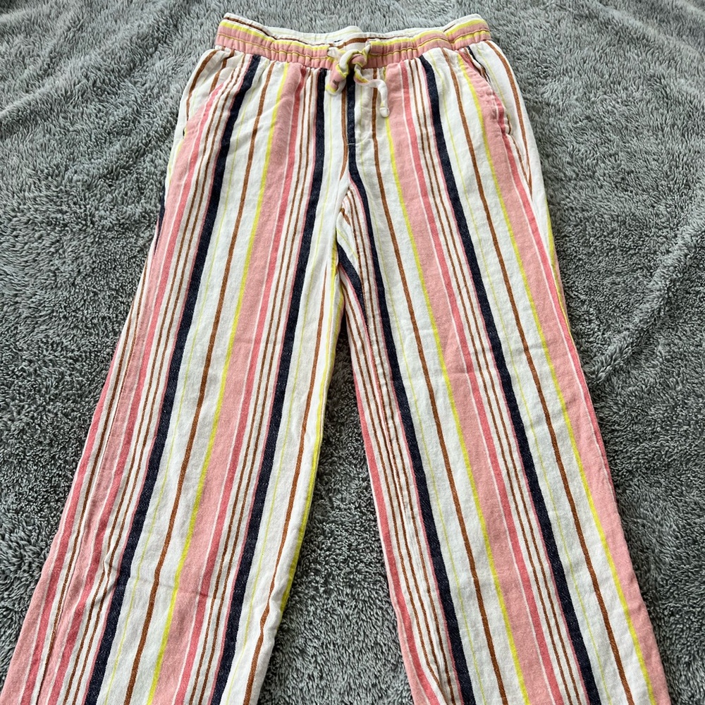 Linen blend pants